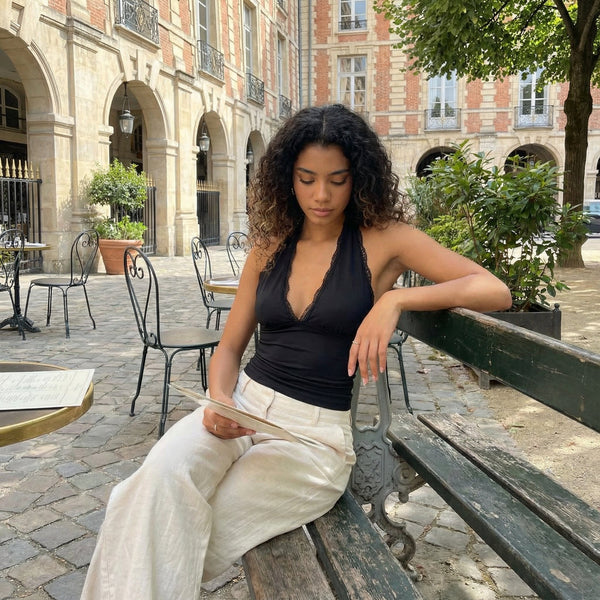 Romantic Lace Top - black