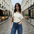 Off Shoulder Top - light yellow