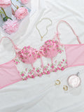 Taelira Mesh Bralette – pink