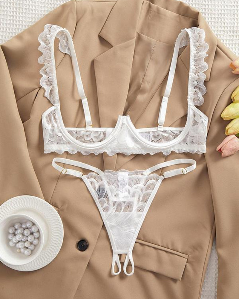 Selvaria Lace Set – white