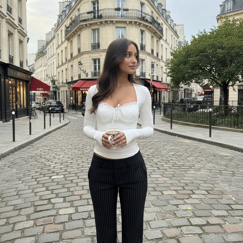 Grace Lace Top - white
