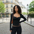Grace Lace Top - black