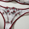 Calyra Rose Set – white burgundy