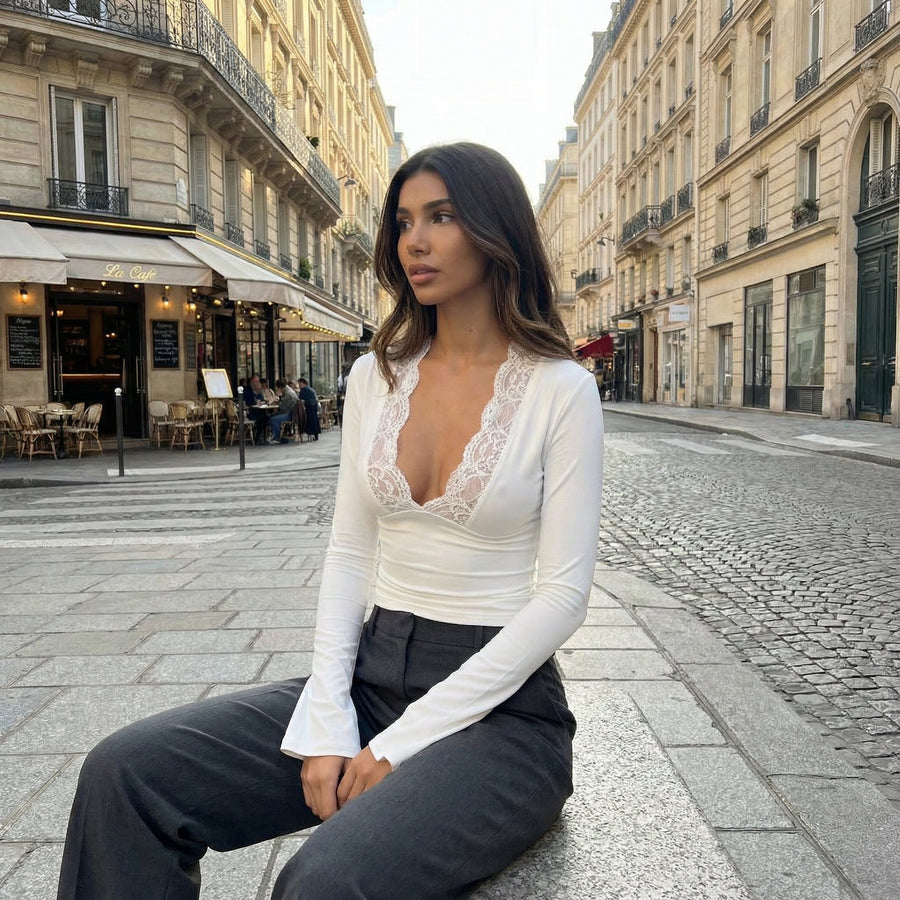 Sublime Lace Top - white