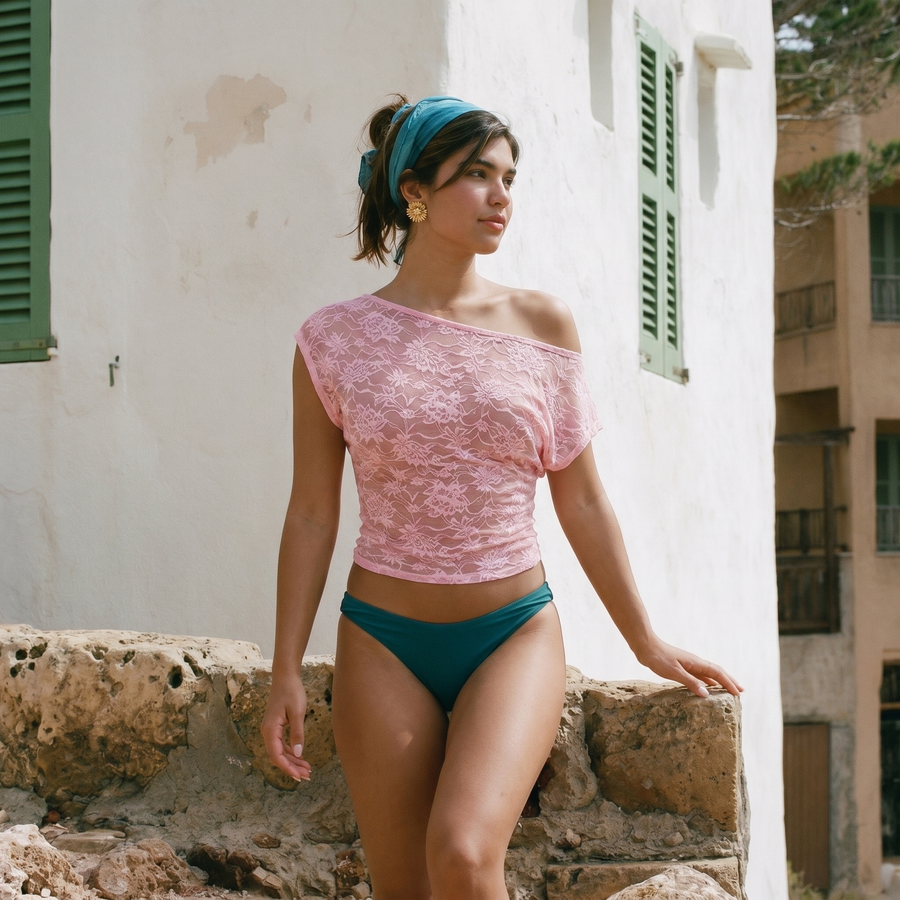 Muse Lace Top - pink