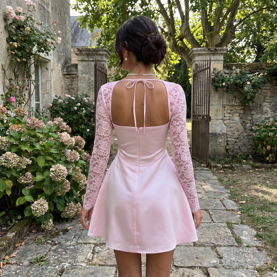 Hyacinth - Satin Mini Dress